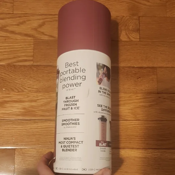 Ninja Blast Portable Blender in White and Purple - Picture 3 of 6